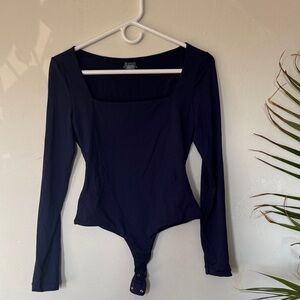 Women's Navy Long Sleeve bodysuit